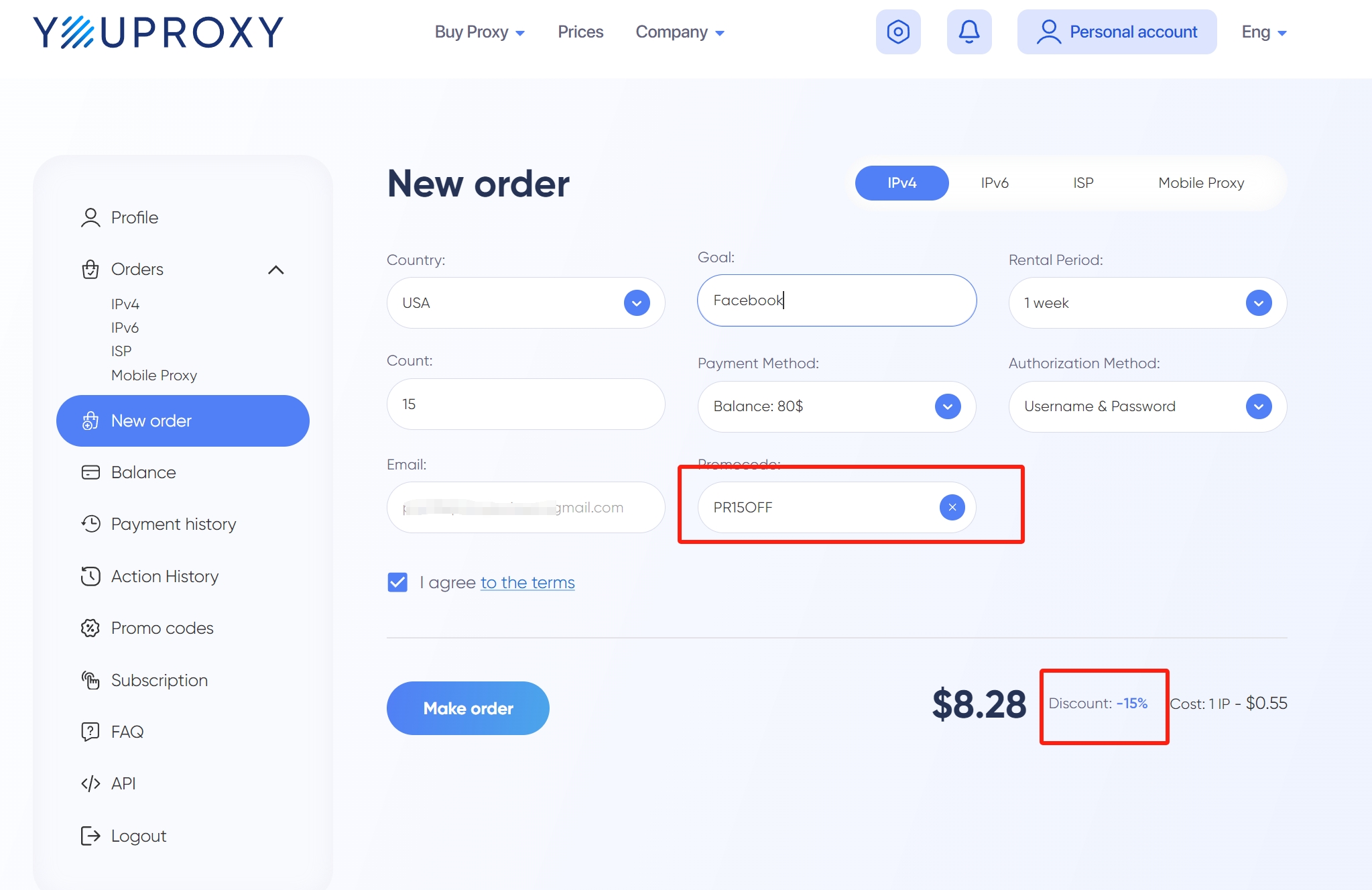 Youproxy 15% off coupon code