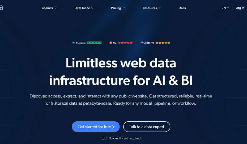 Bright Data Homepage