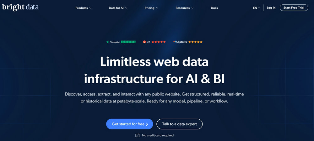 Bright Data Homepage