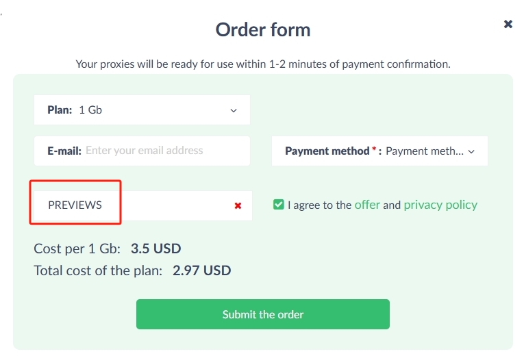 Proxy-Seller Coupon