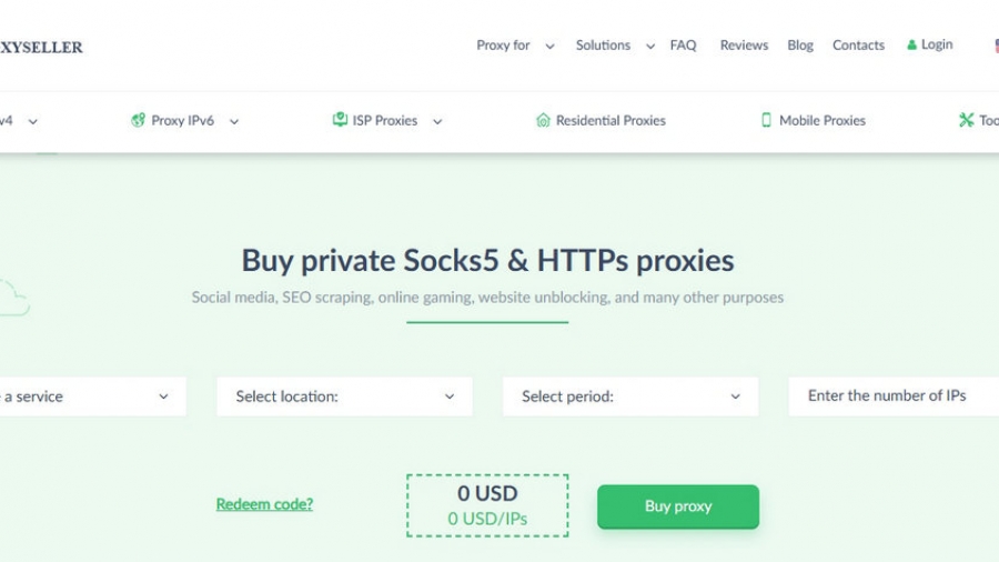 Proxy-Seller Homepage