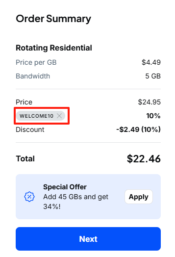 Proxy-Cheap 10% coupon